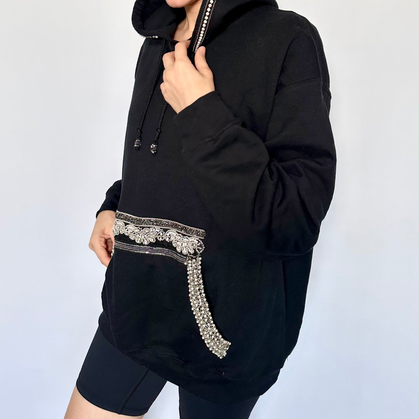 Crystal Luster Elegance Hoodie