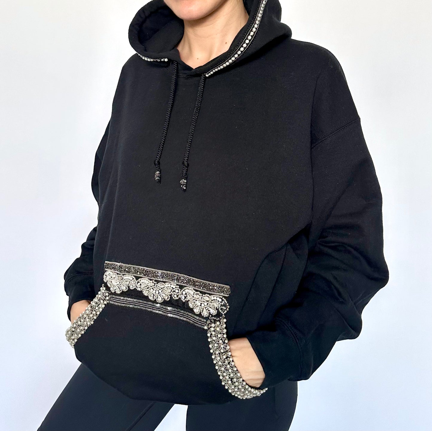 Crystal Luster Elegance Hoodie